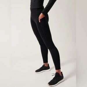 Athleta Leggings Women's XS Black Altitude Stash Tight Polartec Power Stretch